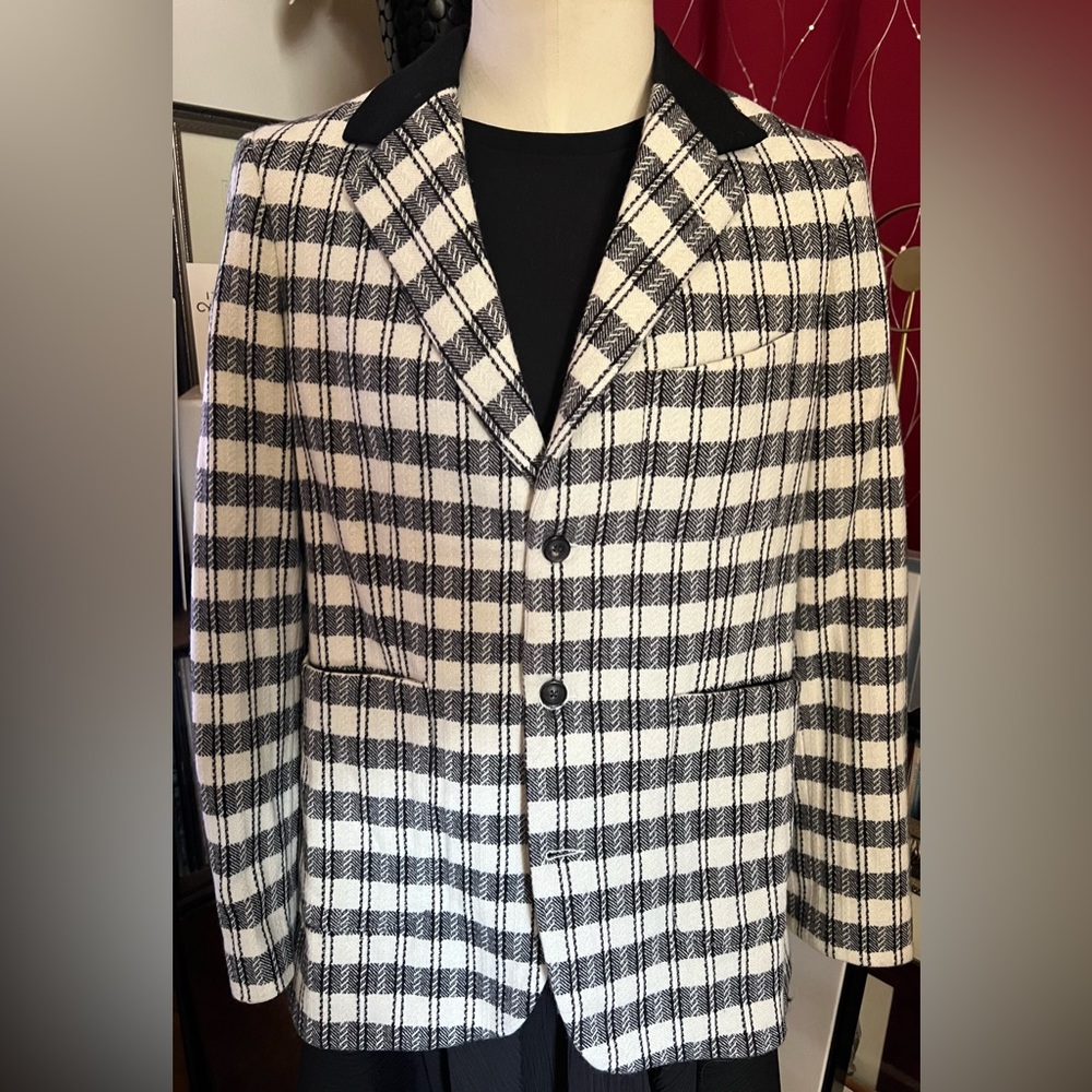 Bode $2050 USA Made 2022 Men’s Check Jacket NWT Size 40US